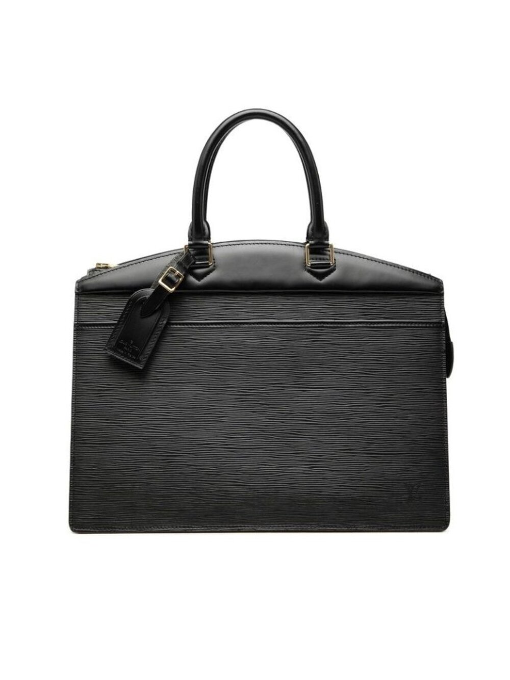 Louis Vuitton Epi Riviera Handbag Business Bag Noir Black Leather